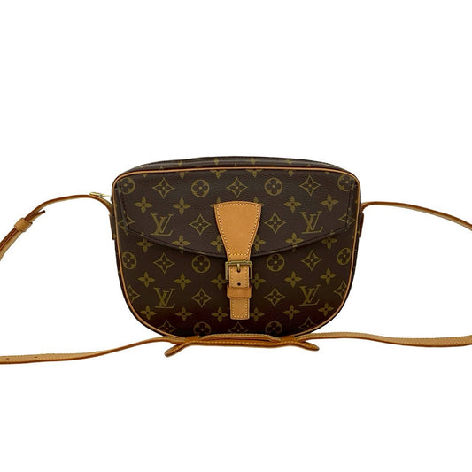 LOUIS VUITTON Shoulder Bag leather Brown Monogram Jeune filleMM