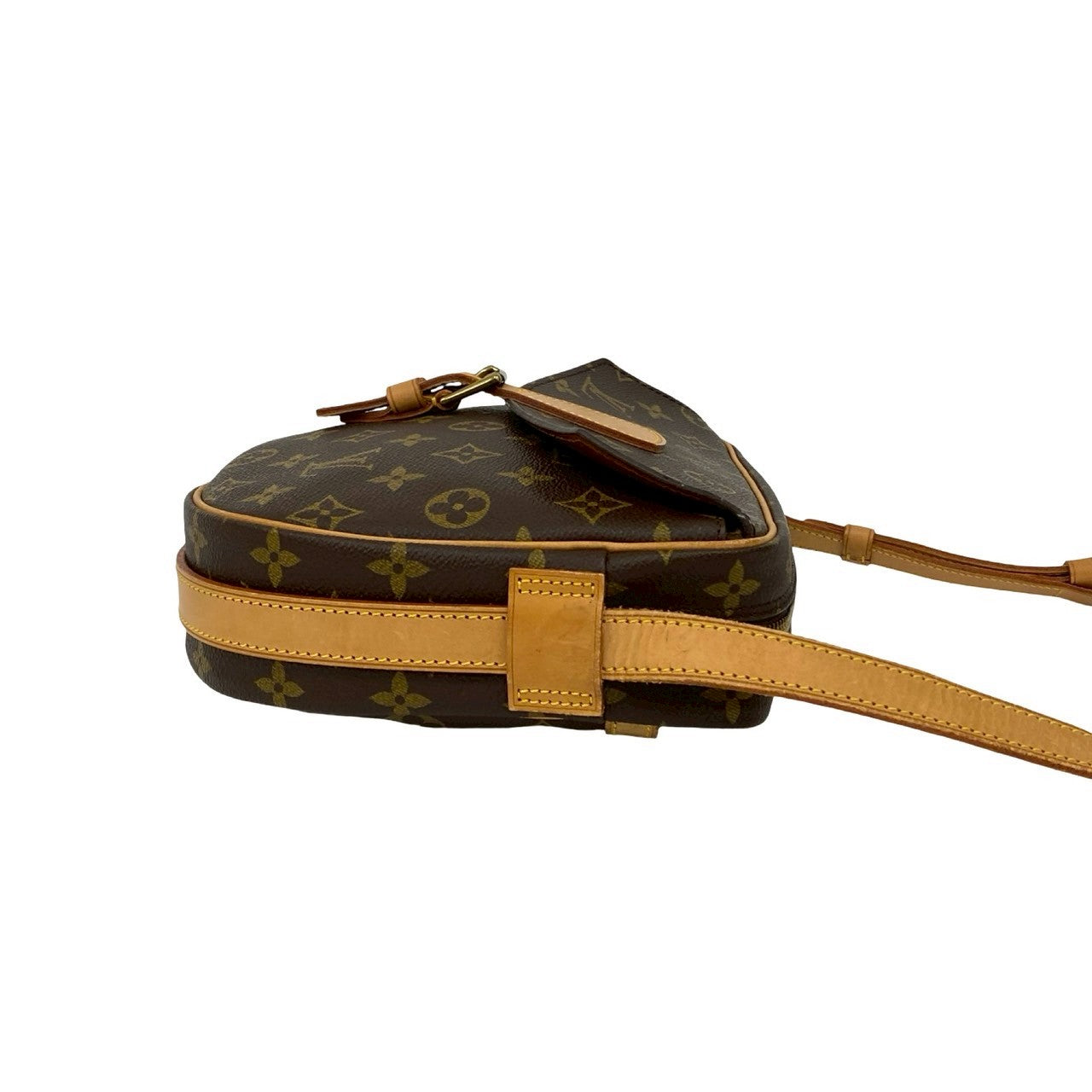 LOUIS VUITTON Shoulder Bag leather Brown Monogram Jeune filleMM