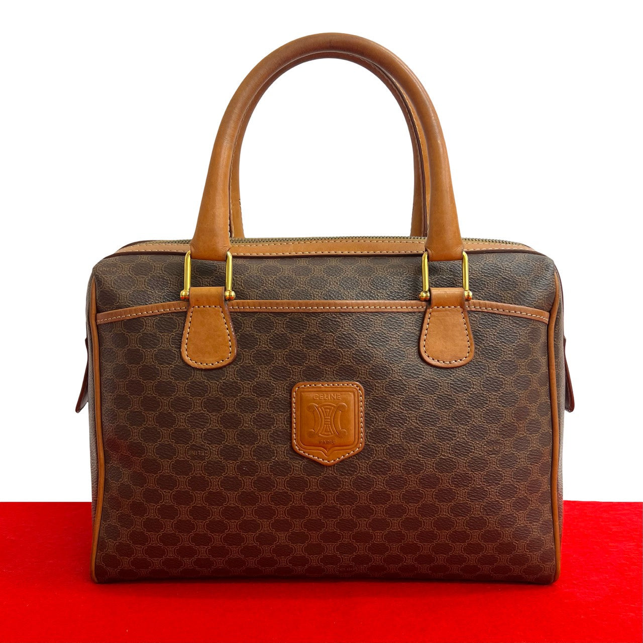 CELINE Handbag leather Brown