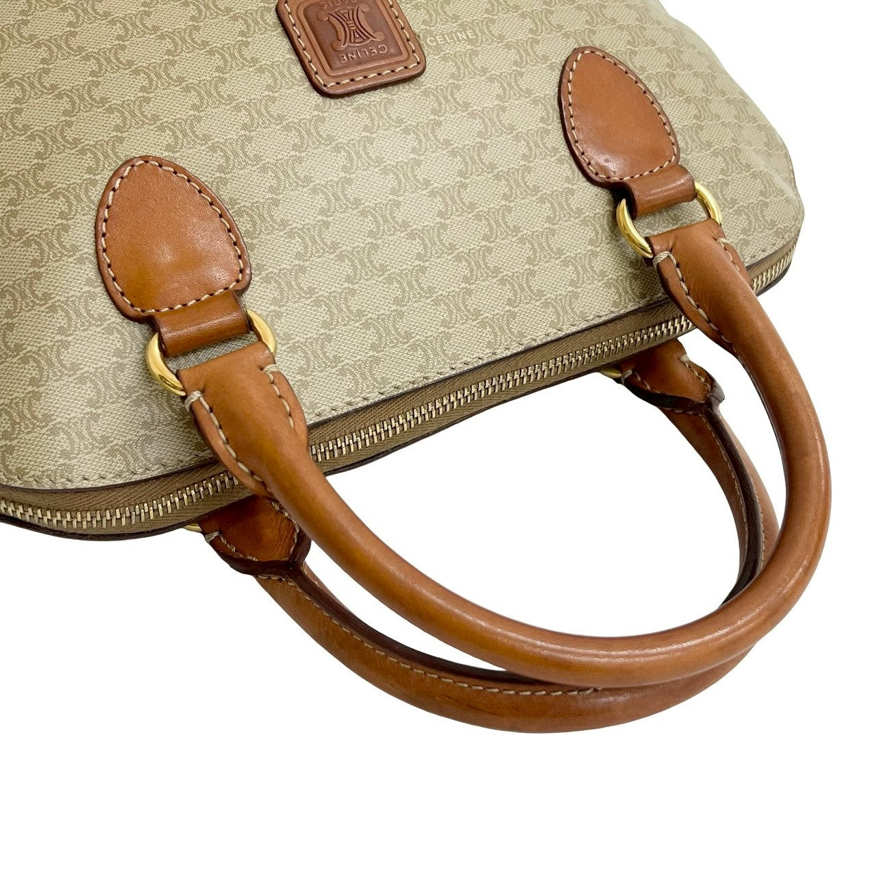 CELINE Handbag leather beige