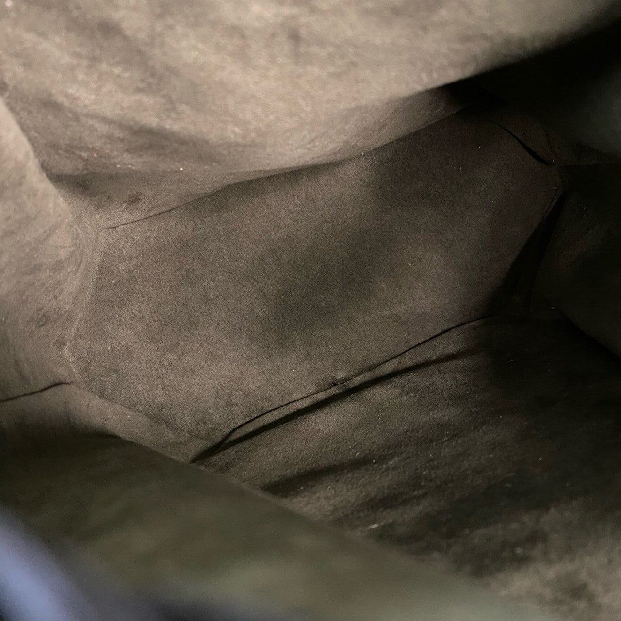 LOUIS VUITTON Shoulder Bag leather black Epi Sac DePaul GM