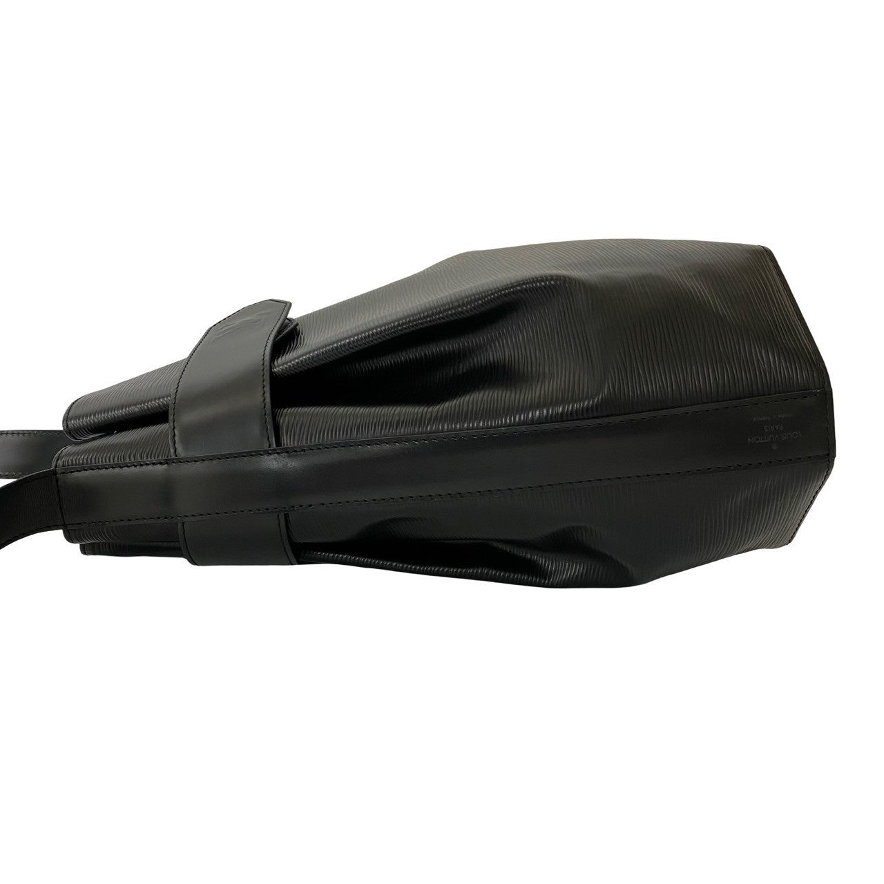 LOUIS VUITTON Shoulder Bag leather black Epi Sac DePaul GM