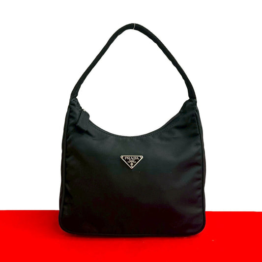 PRADA Handbag Nylon black
