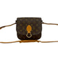 LOUIS VUITTON Shoulder Bag leather Brown Monogram Saint-CloudMM