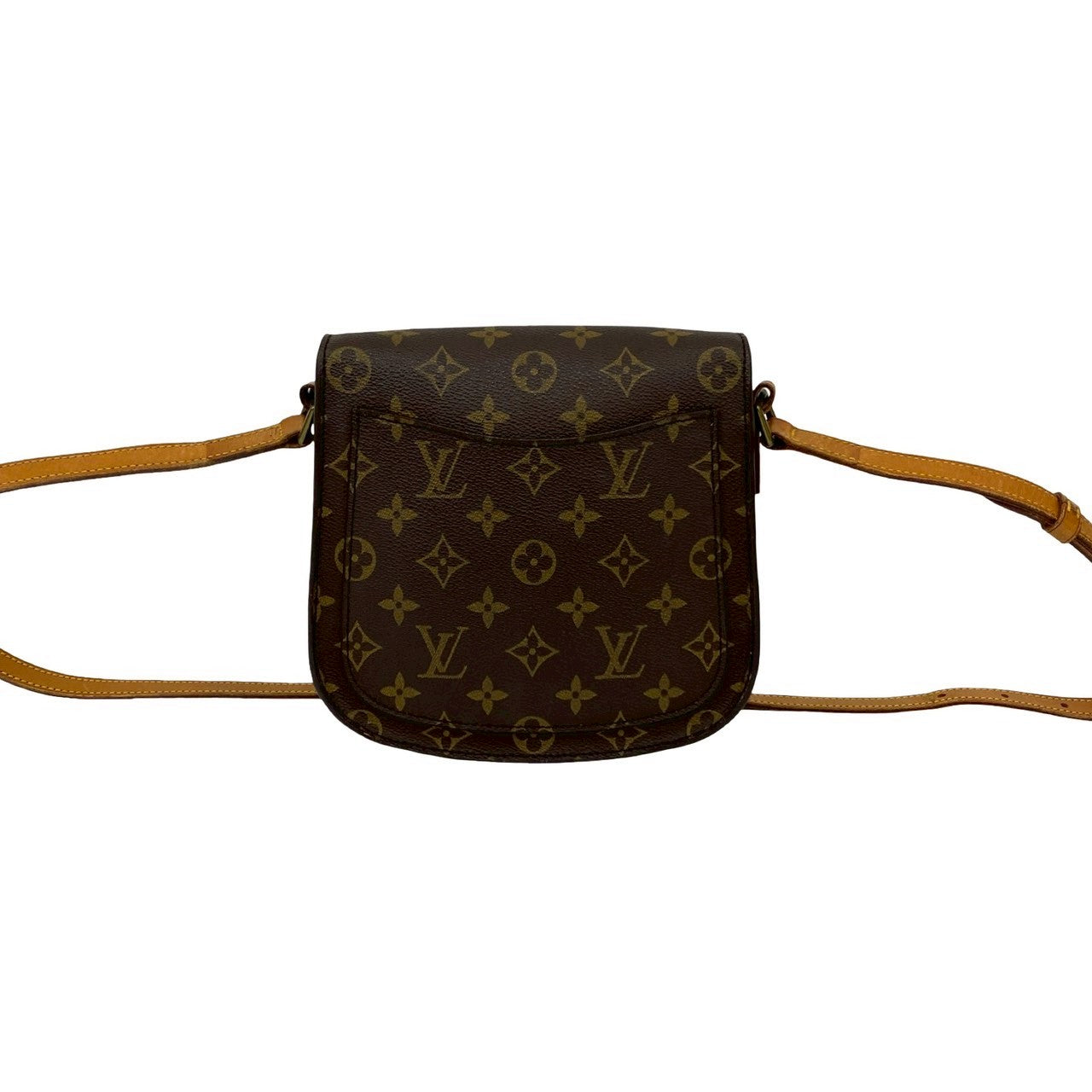 LOUIS VUITTON Shoulder Bag leather Brown Monogram Saint-CloudMM
