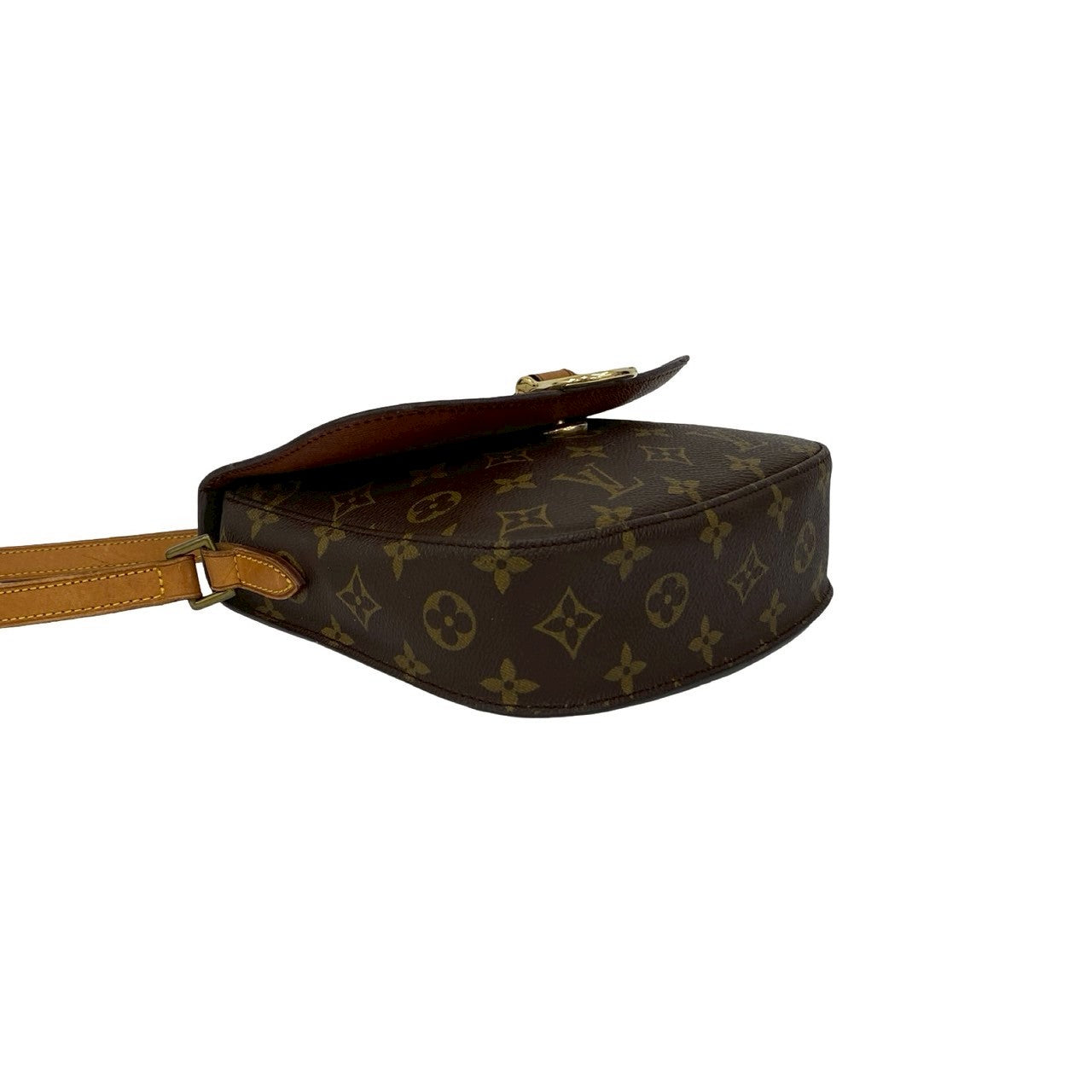 LOUIS VUITTON Shoulder Bag leather Brown Monogram Saint-CloudMM