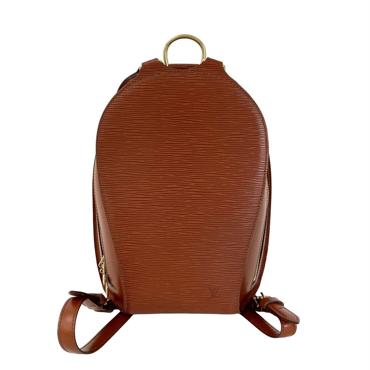 LOUIS VUITTON Backpack Epi Leather Brown Epi Mabillon