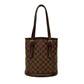 LOUIS VUITTON Tote Bag leather Brown Damier Mare Baquet