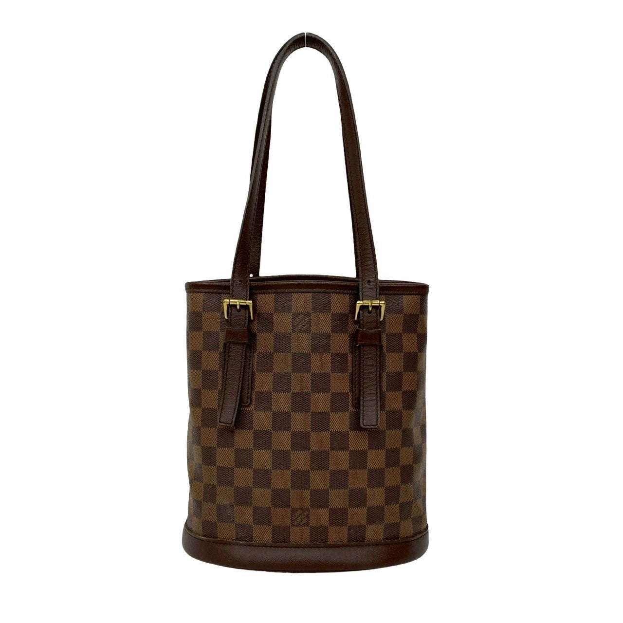 LOUIS VUITTON Tote Bag leather Brown Damier Mare Baquet