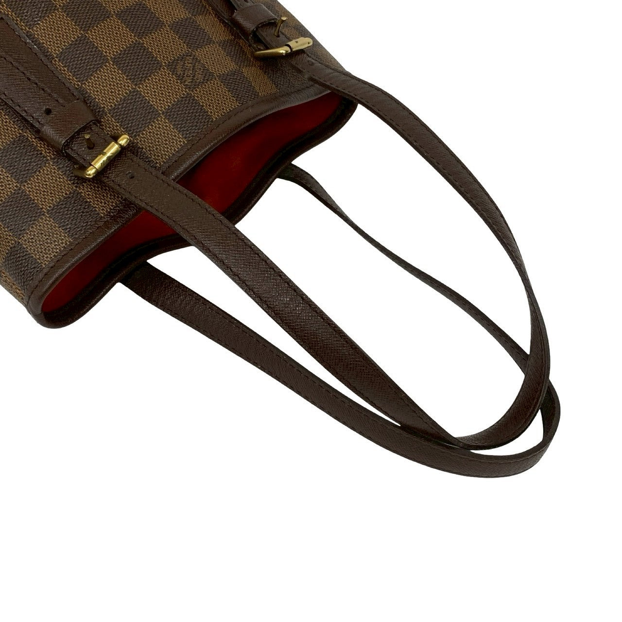 LOUIS VUITTON Tote Bag leather Brown Damier Mare Baquet