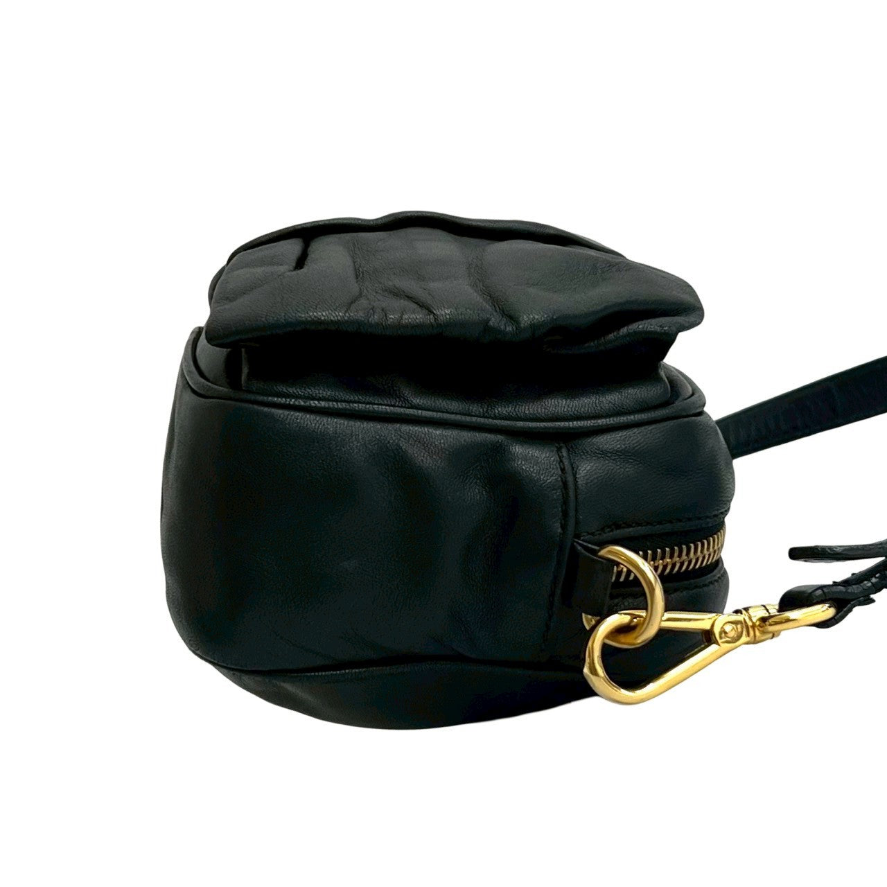 PRADA Shoulder Bag leather black