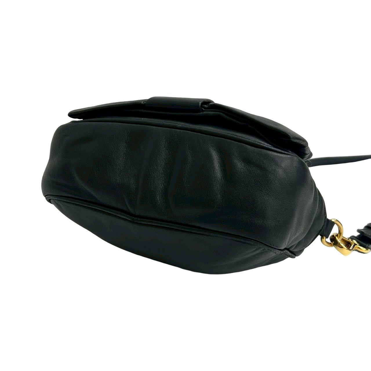 PRADA Shoulder Bag leather black