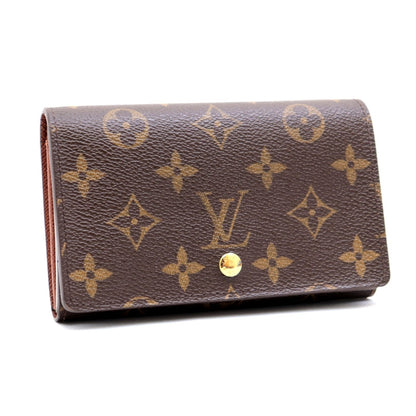 LOUIS VUITTON Bifold Wallet M61730 Monogram canvas, leather Brown Monogram Women Used Authentic