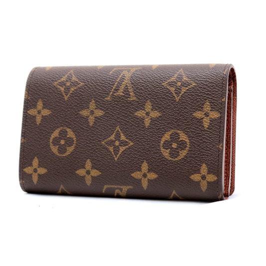 LOUIS VUITTON Bifold Wallet M61730 Monogram canvas, leather Brown Monogram Women Used Authentic
