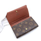 LOUIS VUITTON Bifold Wallet M61730 Monogram canvas, leather Brown Monogram Women Used Authentic
