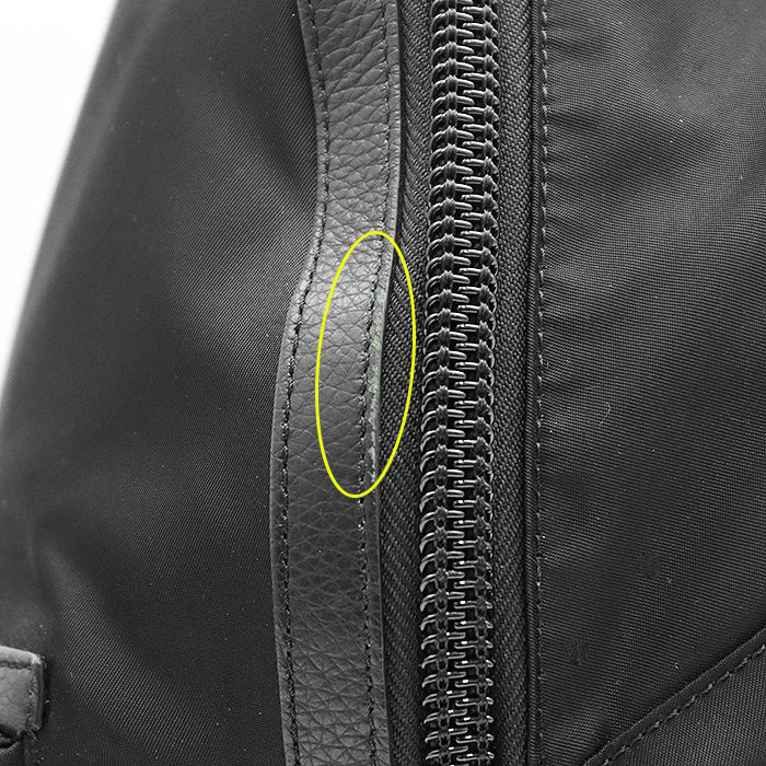 Christian Louboutin Backpack Nylon %, Leather % black unisex(Unisex) Used Authentic
