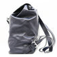 PRADA Backpack BZ032L Soft Calfskin Leather Navy Women Used Authentic
