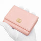 GUCCI Tri-fold wallet leather pink