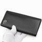 GUCCI Long Wallet Purse leather black