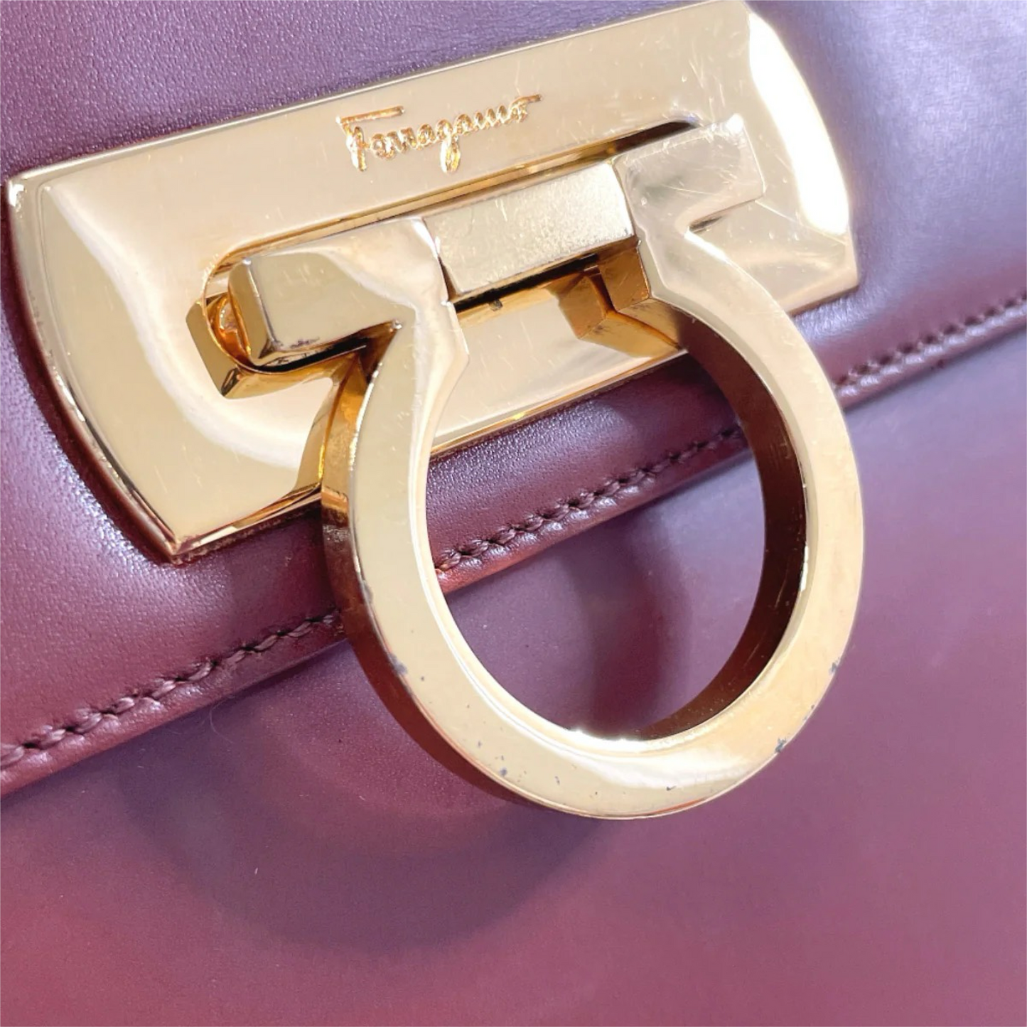 SALVATORE FERRAGAMO Gancini Two Way Handbag