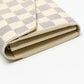 LOUIS VUITTON Long Wallet Purse N63208 Damier Azur Canvas Two-tone (gray) Long Wallet Purse Damier Azur Portefeuille Sara Women Used Authentic