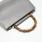 GUCCI Handbag 459076 Bamboo gray 2WAY Bamboo Women Used Authentic