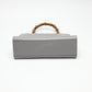 GUCCI Handbag 459076 Bamboo gray 2WAY Bamboo Women Used Authentic