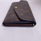 LOUIS VUITTON Long Wallet Purse M60531 Monogram canvas Brown Monogram Portefeuille Sara Women Used Authentic