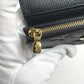 LOUIS VUITTON Tri-fold wallet M62935 Monogram Ann Platt Noir Coin purse with Card Case Monogram Unplant Portefeuille Zoe Women Used Authentic