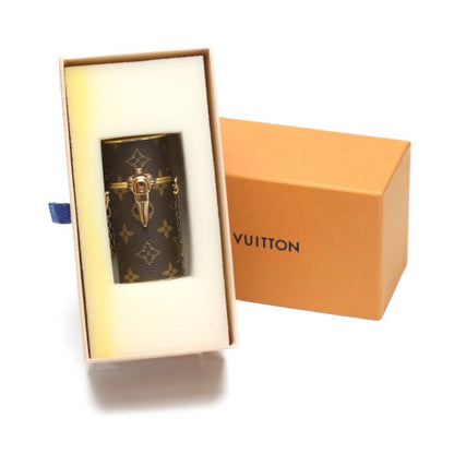 LOUIS VUITTON charm MP2406 Monogram canvas, metal Brown Accessories Lipstick case Women Used Authentic