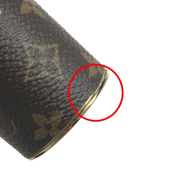 LOUIS VUITTON charm MP2406 Monogram canvas, metal Brown Accessories Lipstick case Women Used Authentic