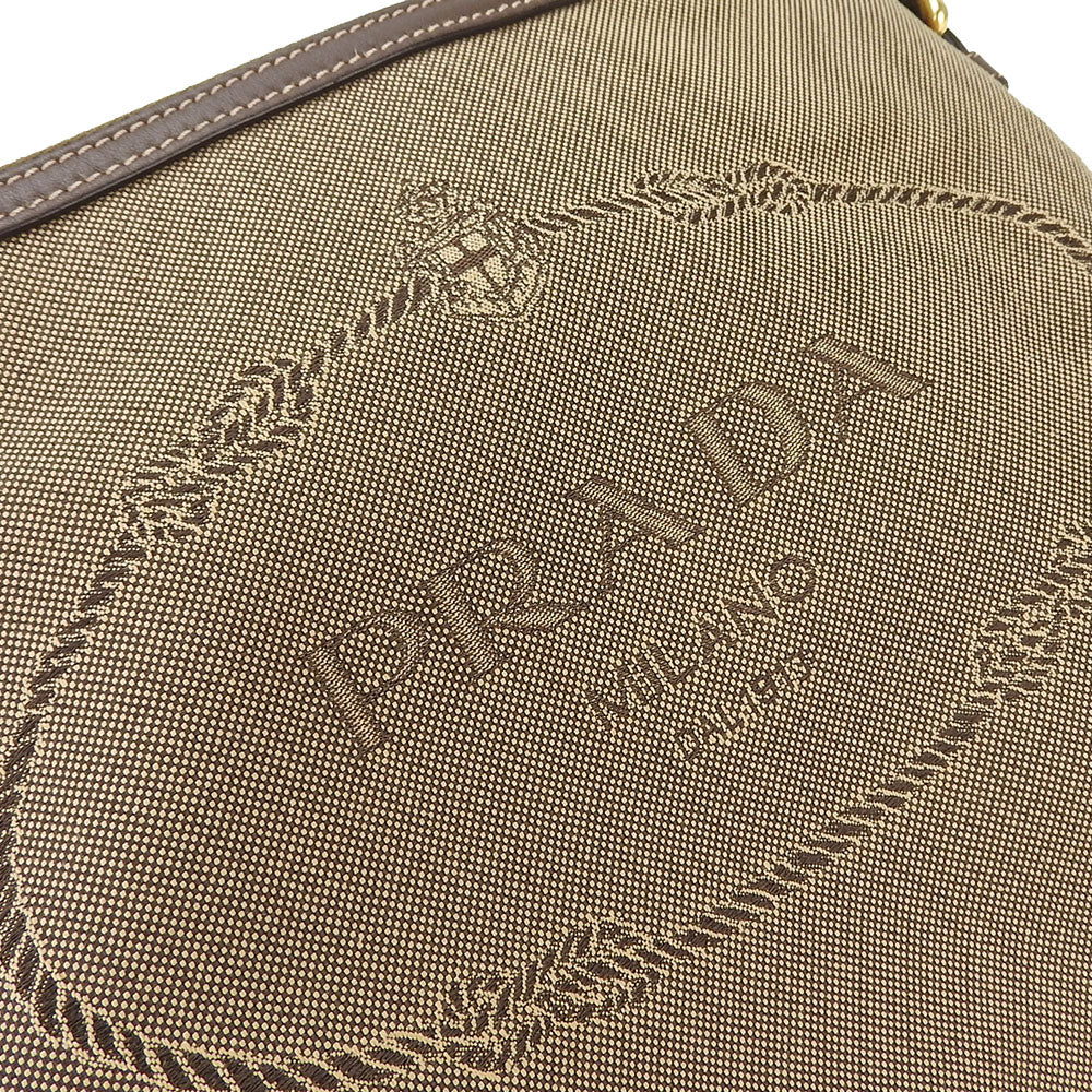 PRADA Shoulder Bag Canvas, Leather beige Women Used Authentic