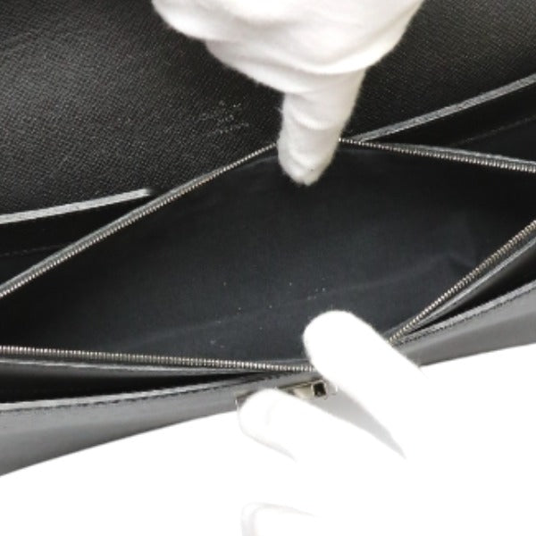 LOUIS VUITTON Business bag M32752 Taiga Leather black Briefcase Taiga Aldoise mens Used Authentic