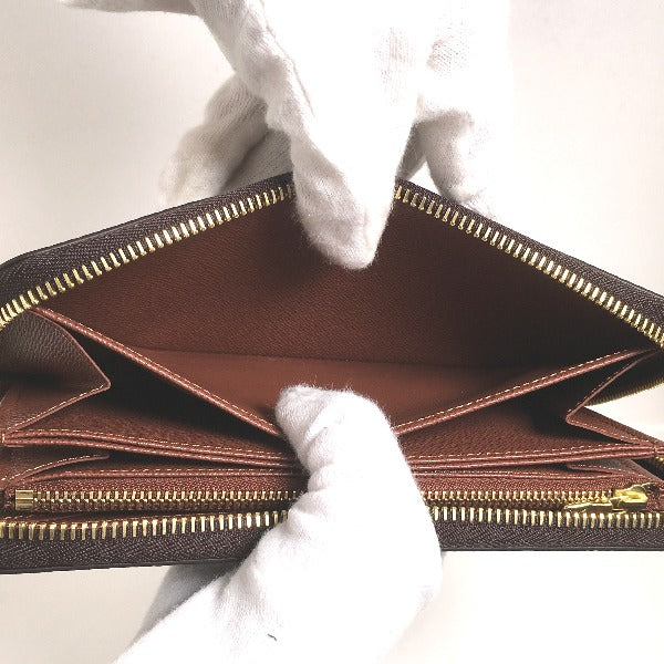 LOUIS VUITTON Long Wallet Purse M42616 Monogram canvas Brown Long Wallet Purse Monogram Zippy wallet unisex(Unisex) Used Authentic