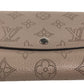 LOUIS VUITTON Long Wallet Purse M60144 Monogram Mahina beige Long Wallet Purse Monogram Portefeuille Iris Women Used Authentic