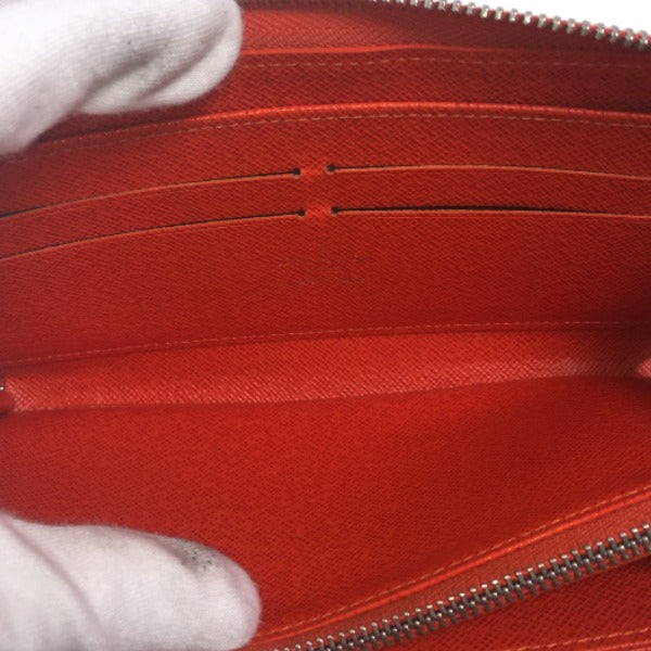 LOUIS VUITTON Long Wallet Purse M60310 Epi Leather Orange Zip Around Epi Zippy wallet Women Used Authentic