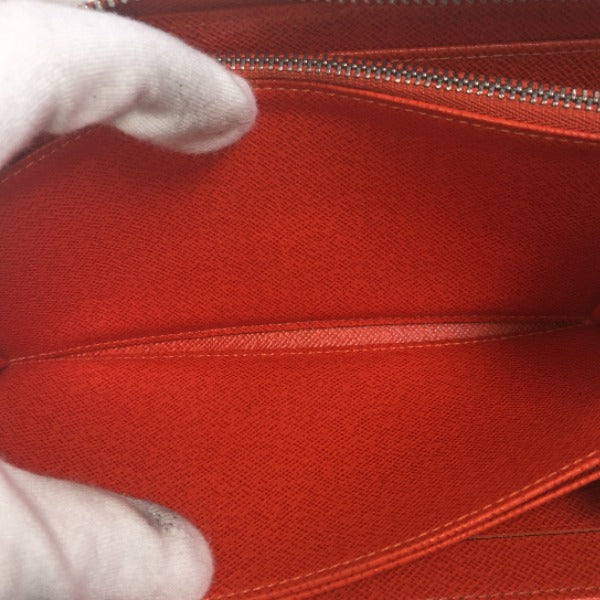 LOUIS VUITTON Long Wallet Purse M60310 Epi Leather Orange Zip Around Epi Zippy wallet Women Used Authentic