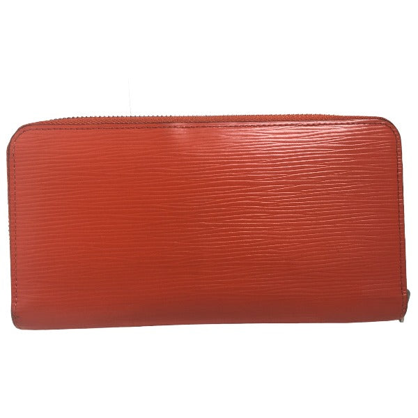 LOUIS VUITTON Long Wallet Purse M60310 Epi Leather Orange Zip Around Epi Zippy wallet Women Used Authentic