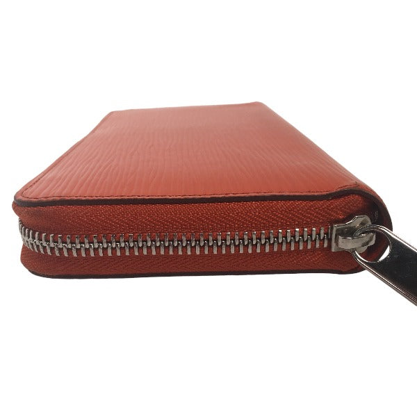 LOUIS VUITTON Long Wallet Purse M60310 Epi Leather Orange Zip Around Epi Zippy wallet Women Used Authentic