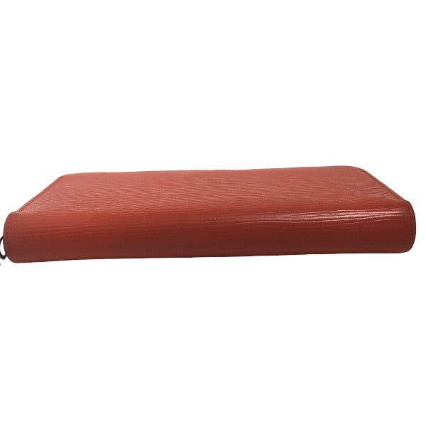 LOUIS VUITTON Long Wallet Purse M60310 Epi Leather Orange Zip Around Epi Zippy wallet Women Used Authentic