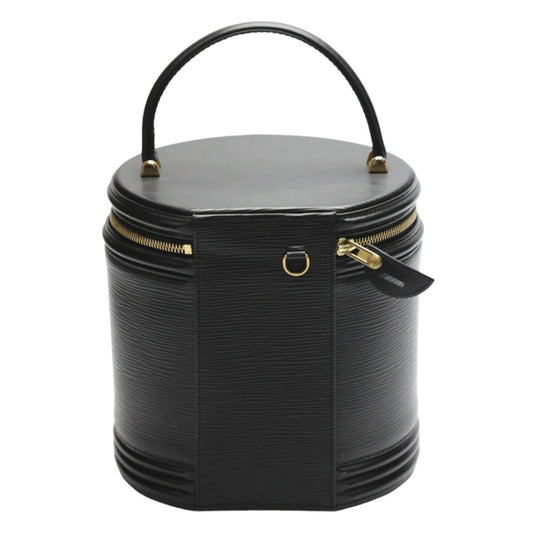 LOUIS VUITTON Handbag M48032 Epi Leather Creel black Cannes Epi Noir Women Used Authentic