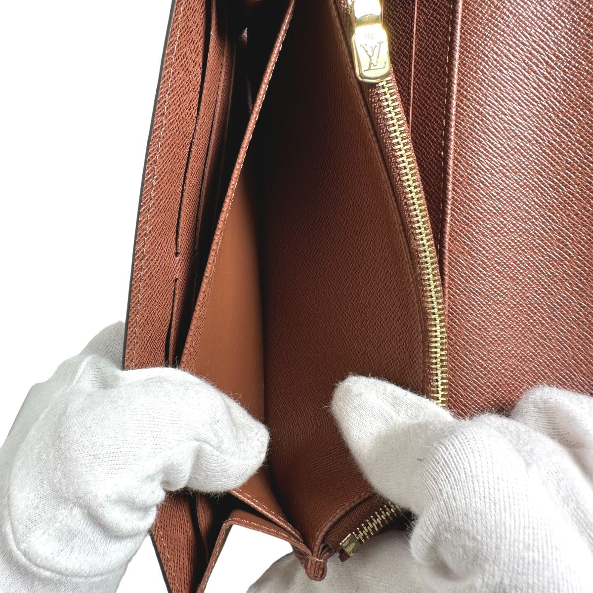 LOUIS VUITTON Long Wallet Purse M60531 Monogram canvas Brown Wallet Monogram Portefeuille Sara unisex(Unisex) Used Authentic