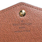 LOUIS VUITTON Long Wallet Purse M60531 Monogram canvas Brown Wallet Monogram Portefeuille Sara unisex(Unisex) Used Authentic