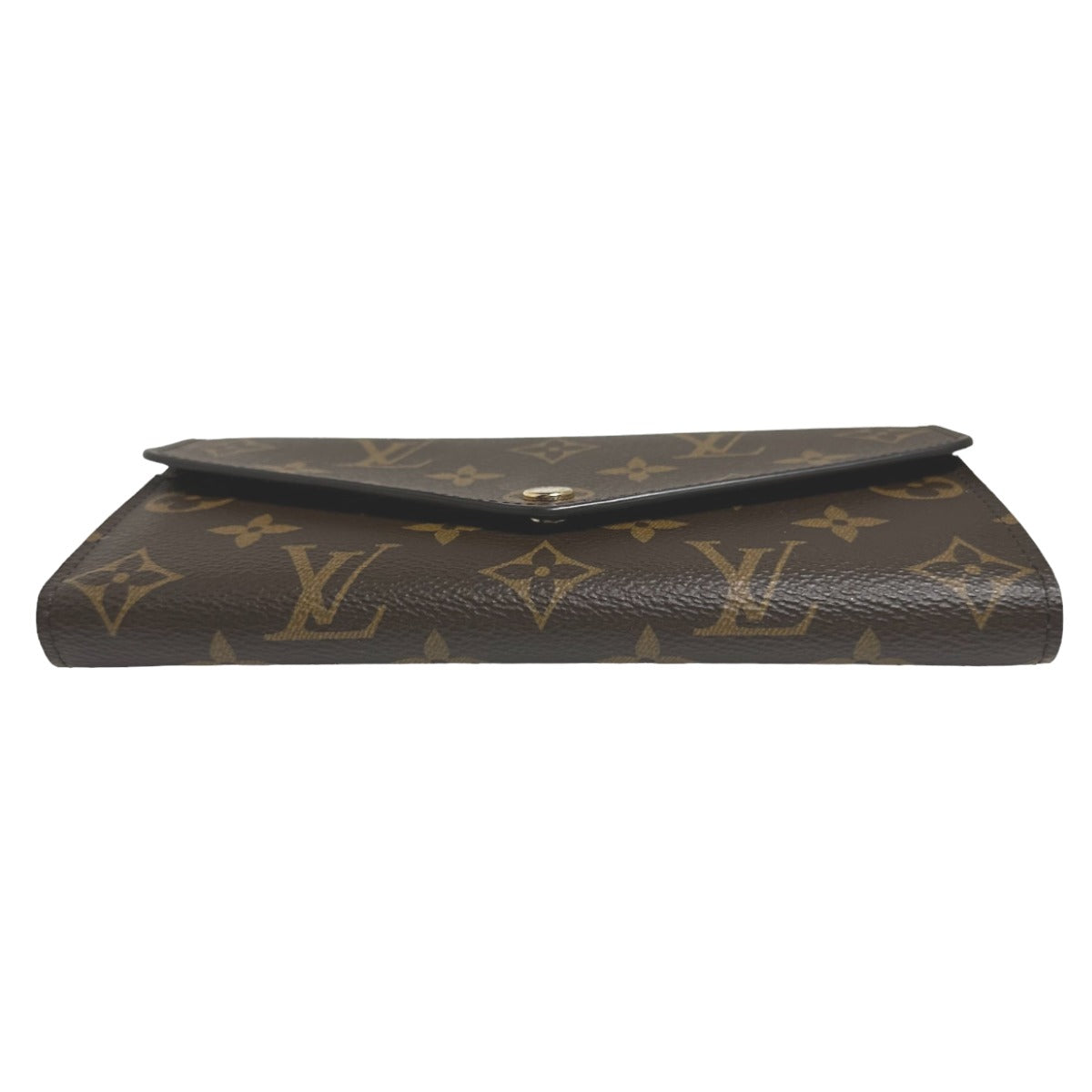 LOUIS VUITTON Long Wallet Purse M60531 Monogram canvas Brown Wallet Monogram Portefeuille Sara unisex(Unisex) Used Authentic