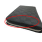 LOUIS VUITTON Long Wallet Purse N63077 Damier Grafitto Canvas black Zip Around Damier Graphite Zippy Organizer mens Used Authentic