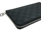 LOUIS VUITTON Long Wallet Purse N63077 Damier Grafitto Canvas black Zip Around Damier Graphite Zippy Organizer mens Used Authentic