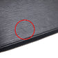 LOUIS VUITTON Long Wallet Purse M60632 Epi Leather Noir Zip Around Epi Zippy Organizer mens Used Authentic