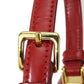 PRADA Handbag BN1670 Calfskin Red Women Used Authentic