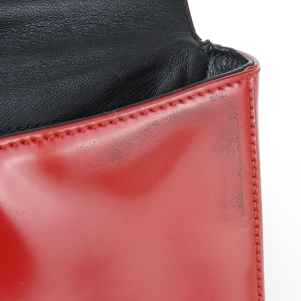 PRADA Handbag BN1670 Calfskin Red Women Used Authentic