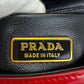 PRADA Handbag BN1670 Calfskin Red Women Used Authentic